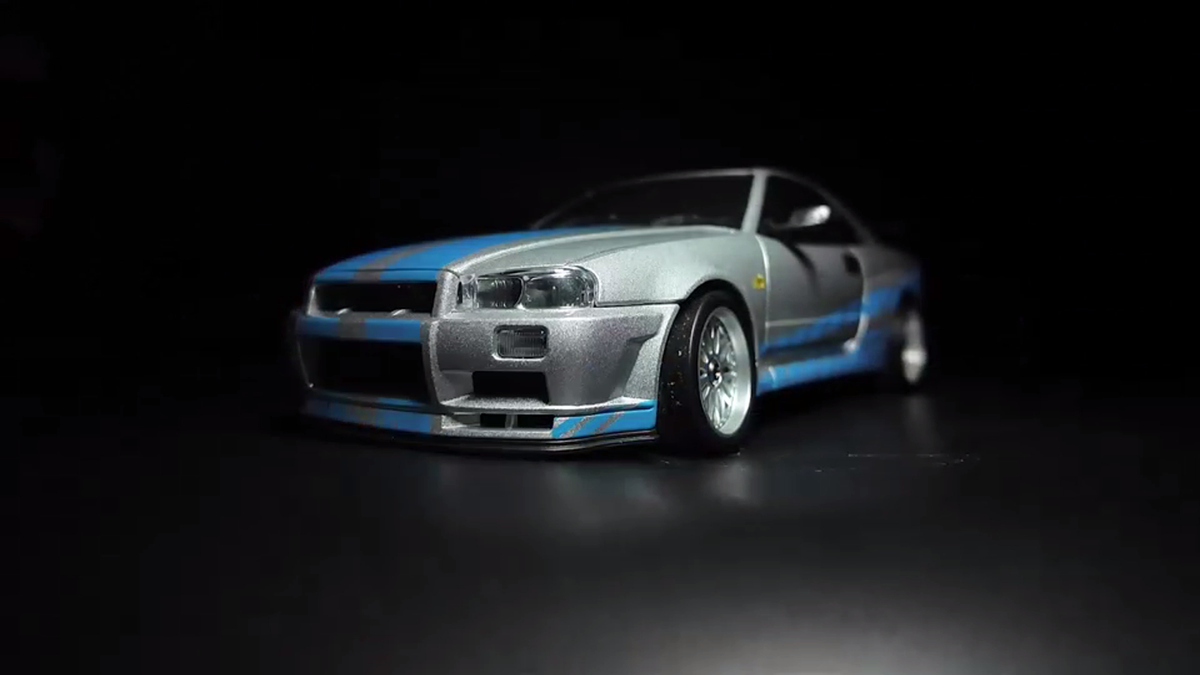 LD1899 1/18 Scale RC Drift Car, GTR R34 2.4GHz RWD Mini Model Car