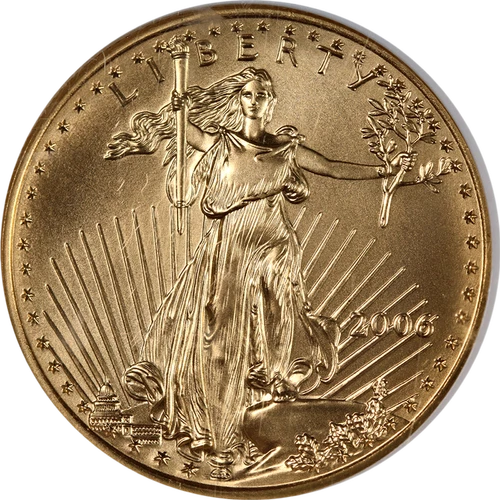 2006 Gold American Eagle $25 NGC MS70 Brown Label - STOCK