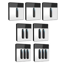 Tempered Glass Panel LED Switches Wall Button Light Switches with Led Indicators