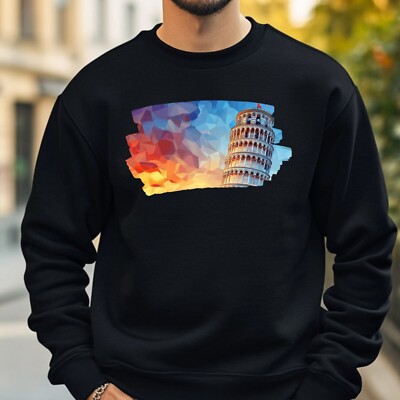 Pisa Turm Polygonal Sweatshirt Kuschelig und Perfekt für jeden Anlass S bis4XL