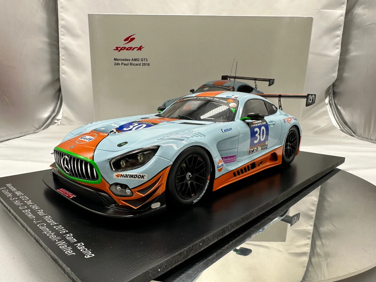 1/18 Mercedes-AMG GT3 #30 24H Paul Ricard 2016 Spark 18SF003 LE 500 pcs