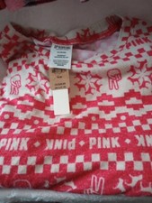 Victoria Secret PINK Pajama Long Sleeve Sleep Lounge Shirt NWT Med Oversized
