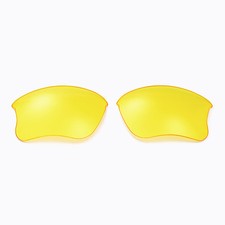 Walleva Yellow Non-Polarized Replacement Lenses For Oakley Flak Jacket XLJ