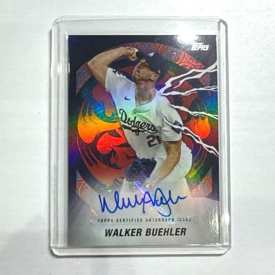 その他 WALKER BUEHLER 2021 TOPPS auto Walker Buehler FROM 2024 World Series Champions LA DODGERS