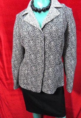 Marina Rinaldi Black mix UK 18 Jacket & Philippe Ader skirt S50 Waist 39'' New