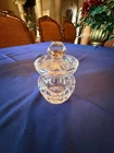 WATERFORD CUT CRYSTAL JAM BERRY Honey CONDIMENT JAR With COVER - Vintage