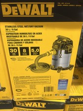 DeWalt Stainless Steel 30L / 8 Gallon Wet/Dry Vacuum