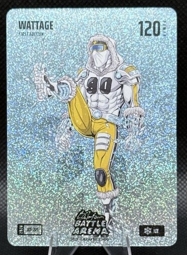 Bo Jackson Battle Arena 2026 1st Edition Wattage Ice Icons Battlefoil TJ Watt