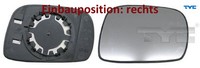 TYC 325-0055-1 Spiegelglas FüR AußEnspiegel Rechts FüR Opel FüR Suzuki