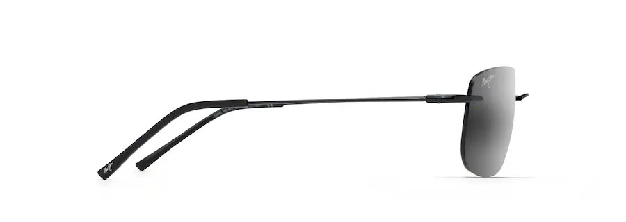 miyo Maui Jim MJ0334S-001 334-02 Ohai Gloss Black w/Neutral Grey Lens