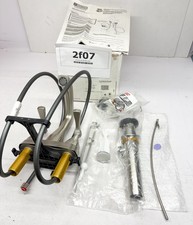 Delta Stryke Centerset Bathroom Faucet w/Drain Assembly in Lumicoat Stainless