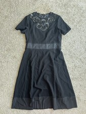 Marc By Marc Jacobs Black Dress with Embellished Neckline. Us 6
