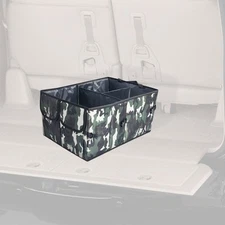 FH Group Dark Camo Expandable Camo Print Car Trunk Organizer