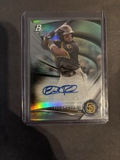 2022 Topps Bowman Platinum Eguy Rosario Padres Top Prospect Auto On Card #TOP-12