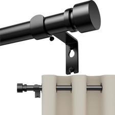 Curtain Rods 45-299 cm, for Window 279 cm, Adjustable Length Heavy Duty Decorati
