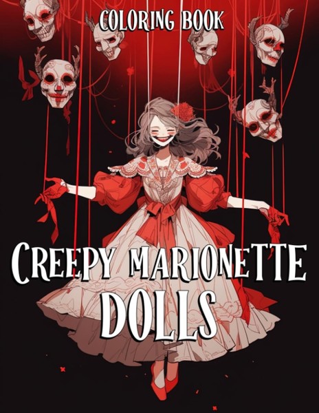 Malbuch FüR Erwachsene - Gruselige Marionetten - Horror Illustrationen-image