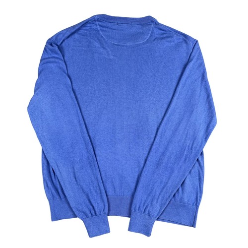 Johnston & Murphy Mens Angora Blend Blue Sweater Sz Large - Picture 3 of 6