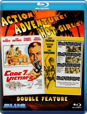 CODE 7, VICTIM 5/MOZAMBIQUE (Blu-ray) Lex Barker Dietmar Schonherr Ronald Fraser