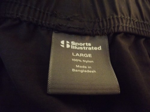 NEW men's SPORTS ILLUSTRATED black track pants LARGE RET50 NWT cargo pockets - Picture 6 of 10