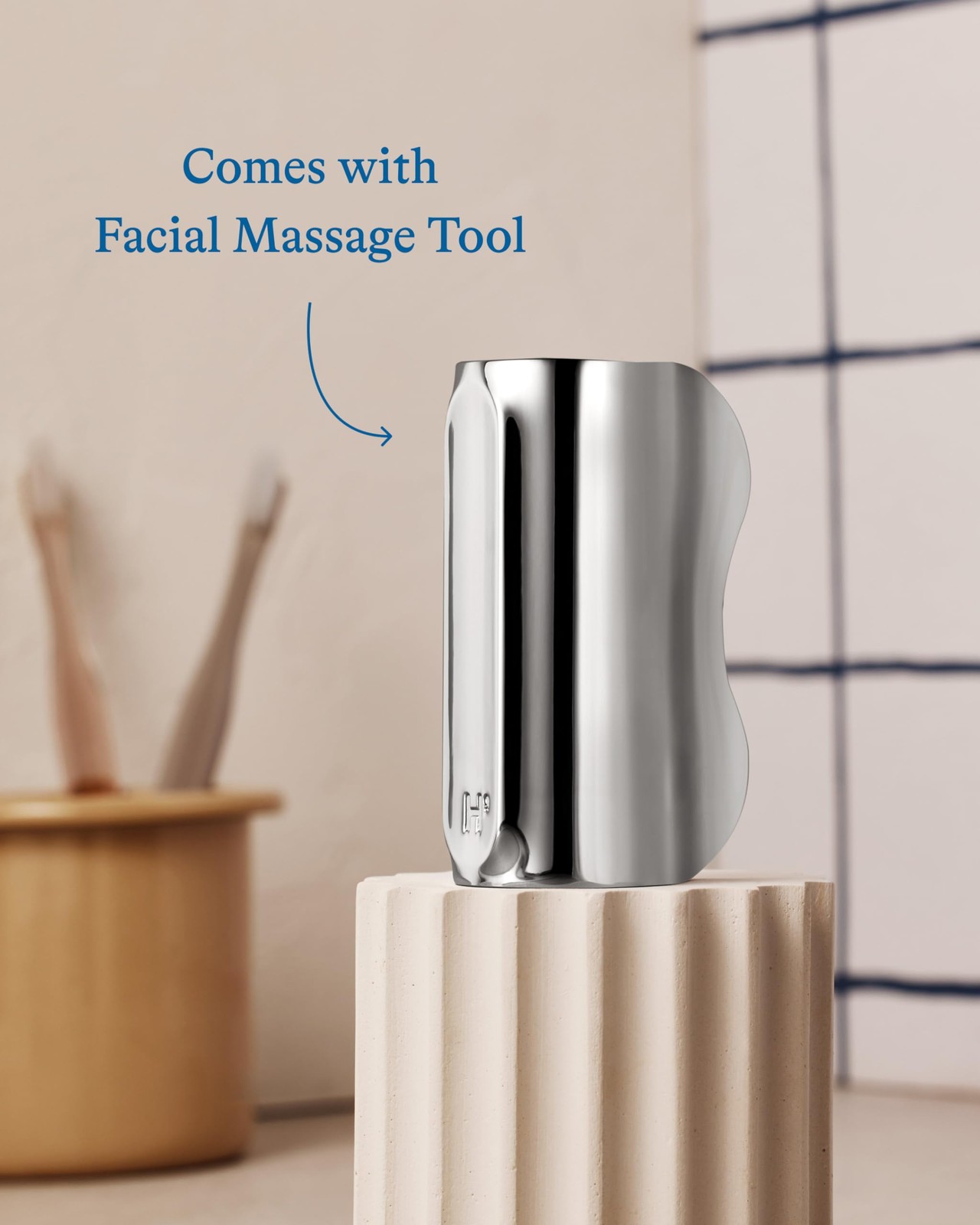 Harry's Cooling Eye Kit for Men - Gua Sha Depuffing Facial Massage Tool and C