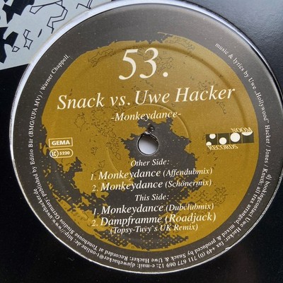 Snack vs. Uwe Hacker   Monkeydance | NOOM 053 | 2000 | *HARD HOUSE**HARD TRANCE*