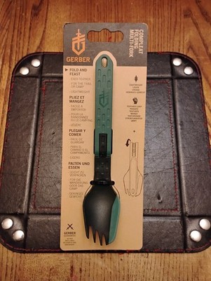 Gerber ComplEAT Folding Multi-Fork: 4.3 inch closed  .. 7.4 inch open 0.58 OZ