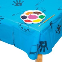 Baker ross Blaue Plastik Tischdecke / Splashmat