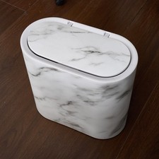 Slim Narrow Bathroom Trash Can Lid Waterproof Narrow Seam Bin Toilet Trash Can