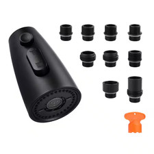 Pull down Kicthen Faucet Head Replacement with 9-Adapter Kit and 3-Spray Modes i