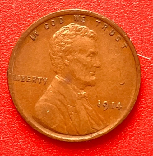 1914 P Lincoln Cent Wheat Penny AU You Grade
