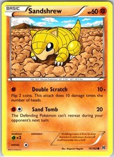 Sandshrew 75/162 Common Regular Card XY - BREAKthrough Pokemon TCG LP