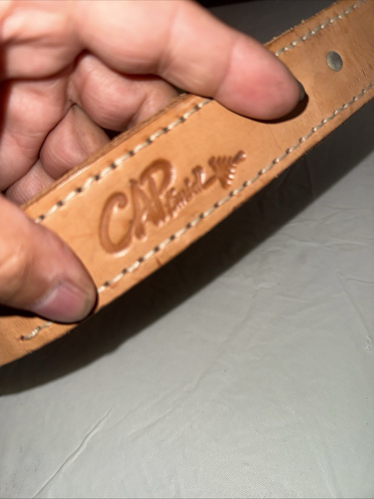 Cap Barbell Leather Pulldown Strap