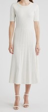 Elie Tahari Women's White The Robin Sweater Dress Size XS