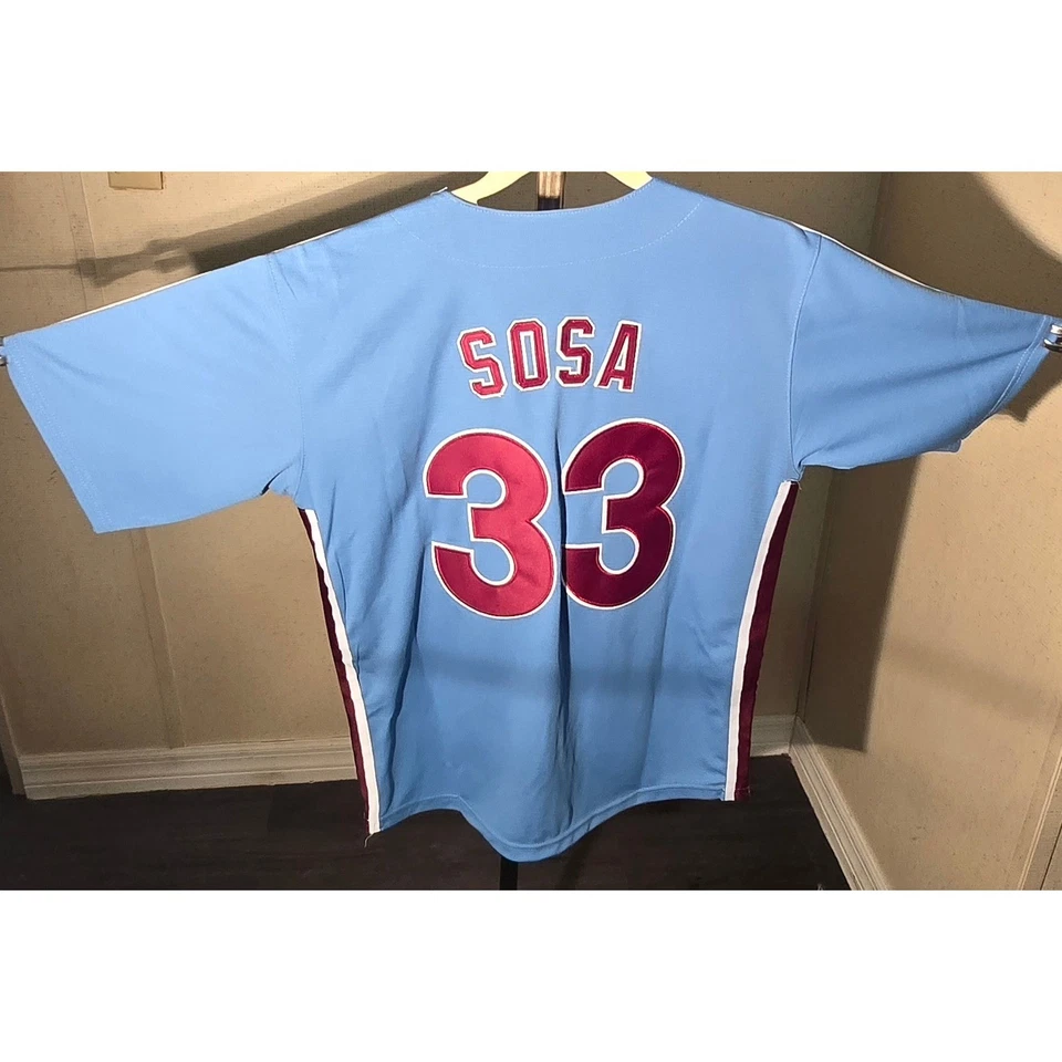 Camiseta de béisbol para niños Nike Philadelphia Phillies Sosa #33 MLB Foto 3 de 3