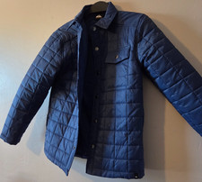 Quiksilver Boys Jacket M 10/12 Blue Insulated Shirt Jacket Youth NWOT