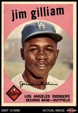 1959 Topps #306 Jim Gilliam Dodgers 8 - NM/MT
