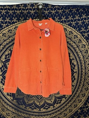 Roxy Women's Corduroy Jacket Orange