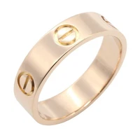 CARTIER Love Ring 18KPG Pink Rose Gold Used Unisex US size 7.5 #56