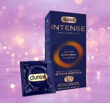 Durex Intense Nitrile Non-Latex Condoms 10-Pack Ultra Thin