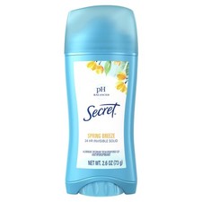 Secret Antiperspirant Deodorant Invisible Solid Spring Breeze Original 2.6 oz