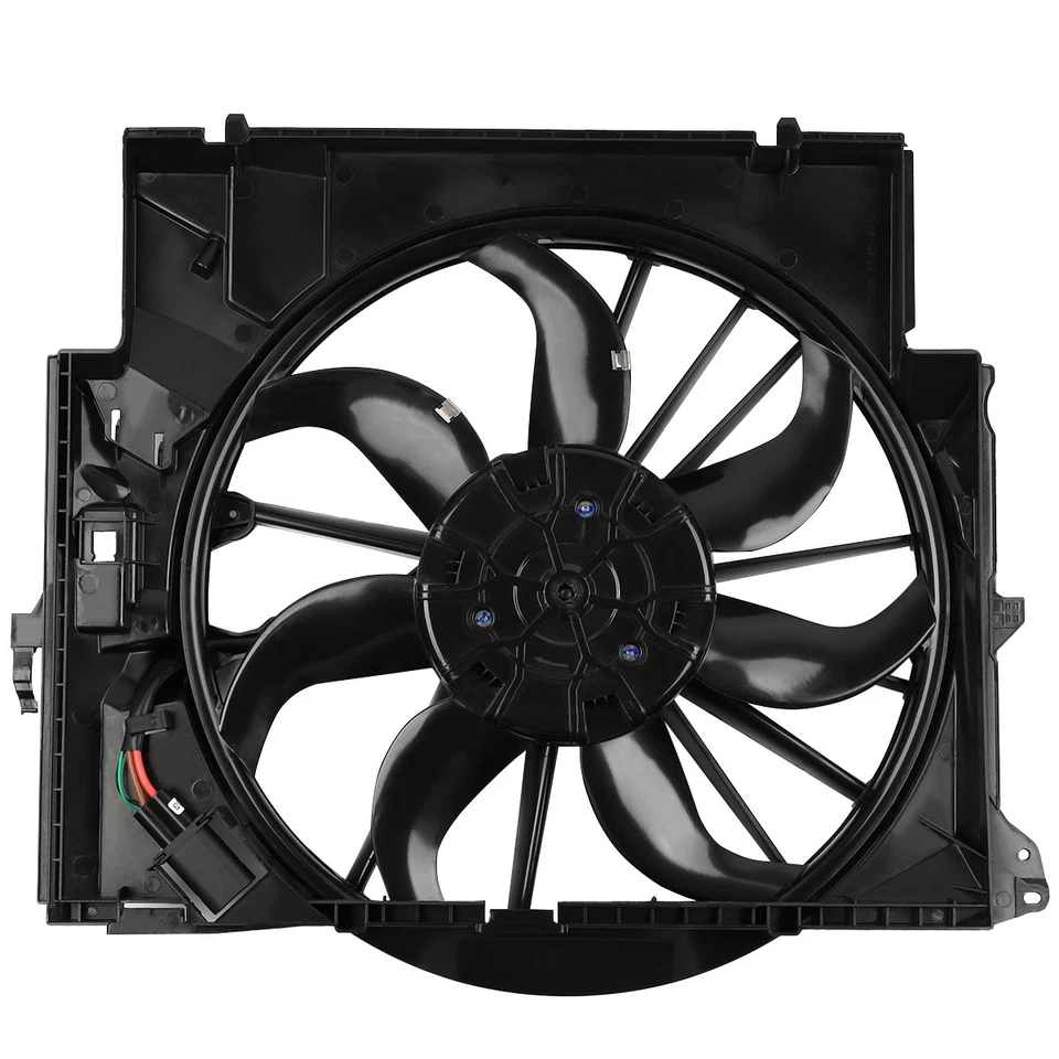 Conjunto de ventilador de refrigeración del radiador OEM para BMW 135i 335i X1 Z4 2007-2016 17427545366 Foto 2 de 4