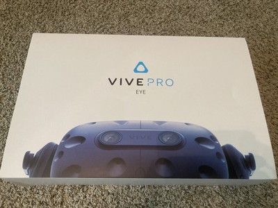 HTC Vive Pro Eye VR Kit (Headset + 2 Controllers + 2 Base Stations + Link Box)