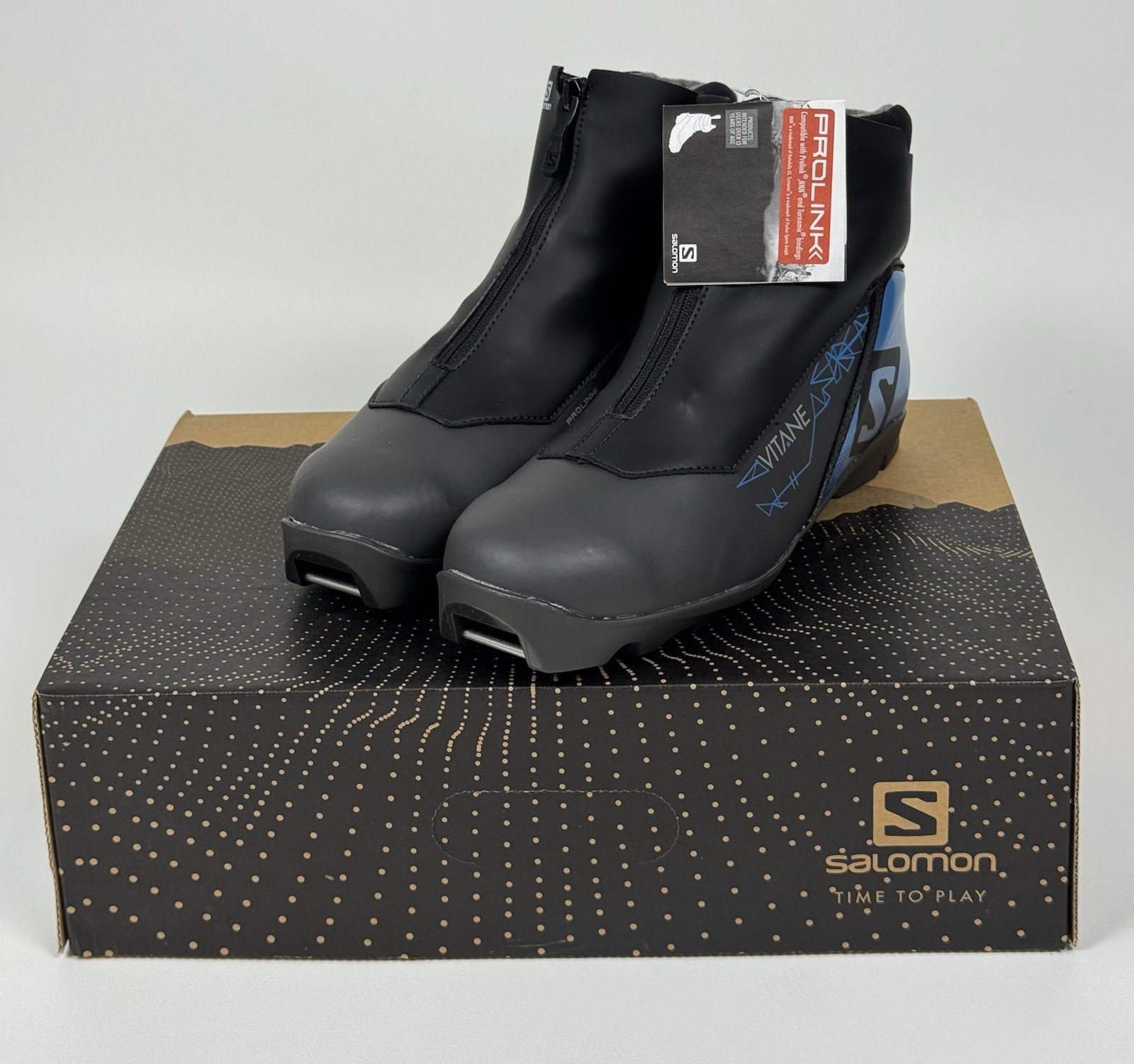 Scarponi da sci Salomon Vitane Prolink XC da donna taglia USA 8 EU 40 UK 6 5 nuovi con scatola con etichette