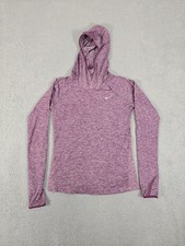 Nike Hoodie Womens Small Dri-FIT Running Zip Pocket Performance 685816-563