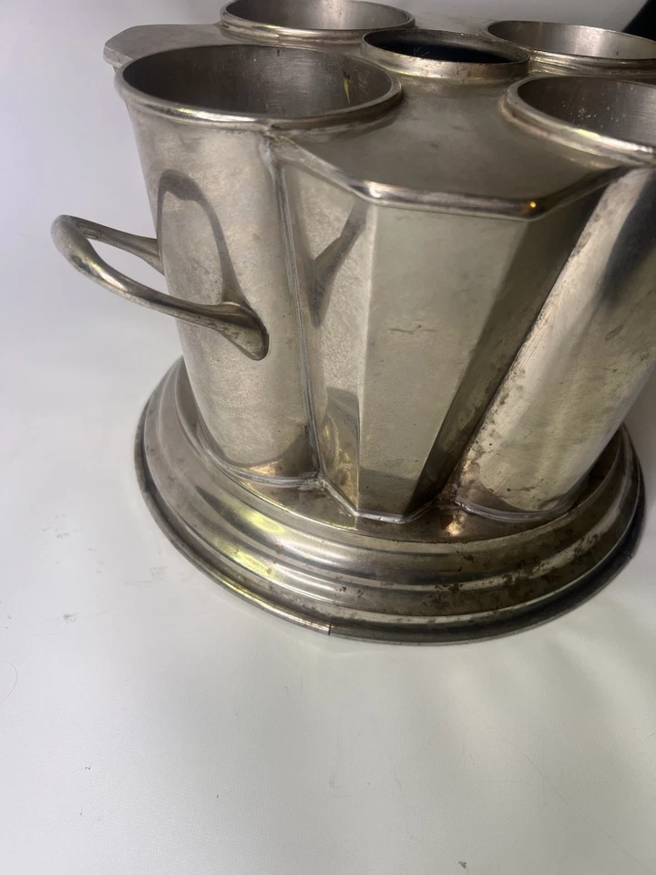 GLOBAL VIEWS COPPER WINE CADDY COOLER CHILLER - 4 BOTTLE HOLDER - Image 4 of 4