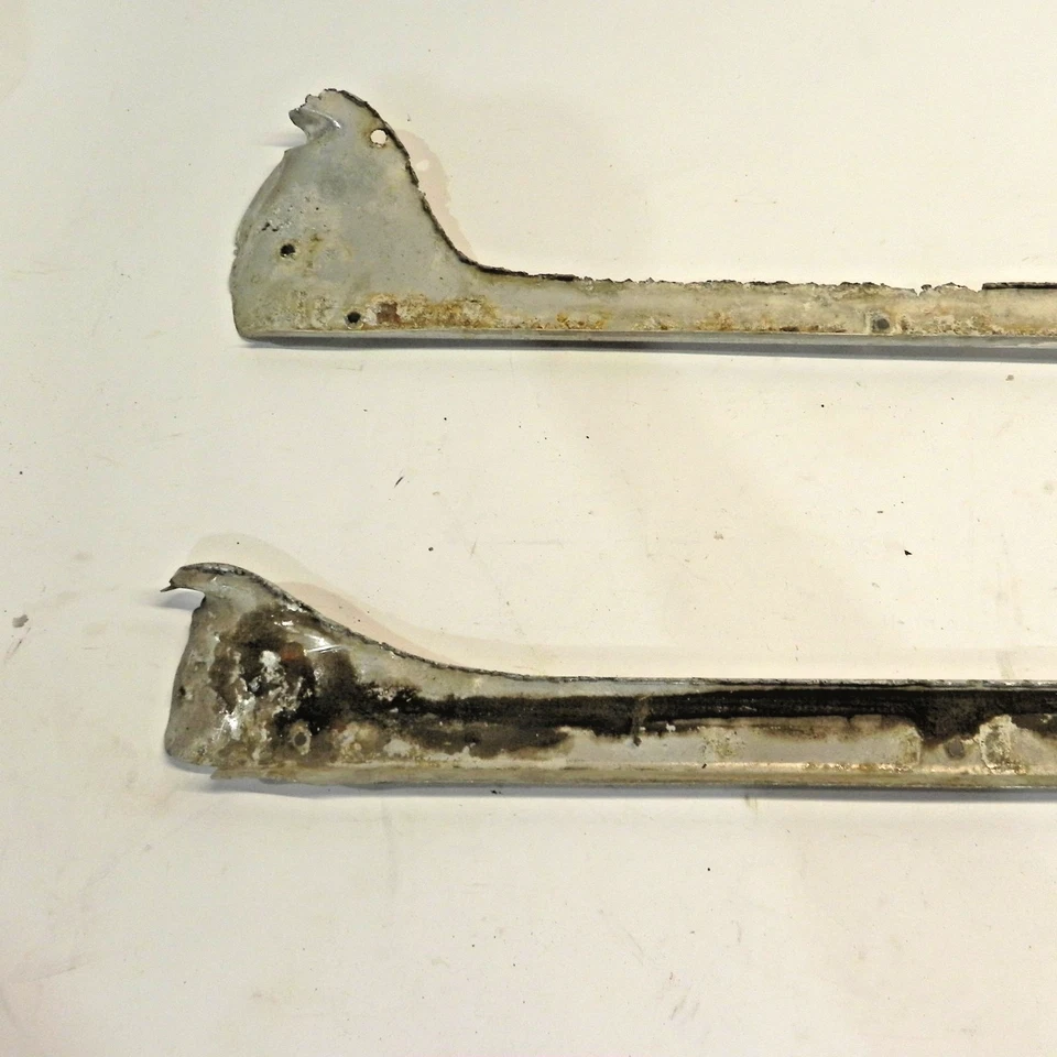 1954 CADILLAC ELDORADO LEFT & RIGHT SILL PLATES PAIR USED - Image 2 of 4