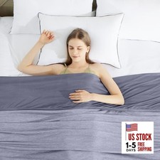Cooling Blankets for Hot Sleepers, Cool Summer Blanket Twin 60"x80" Blue