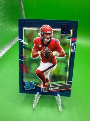2023 Panini Clearly Donruss - Rated Rookie C.J. Stroud #93 Blue /99 (RC)