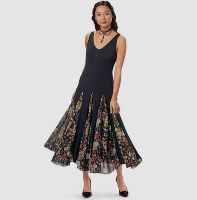 Pyramid Collection Arwen Maxi Dress M Floral Goth Whimsigoth Cottagecore Fairy