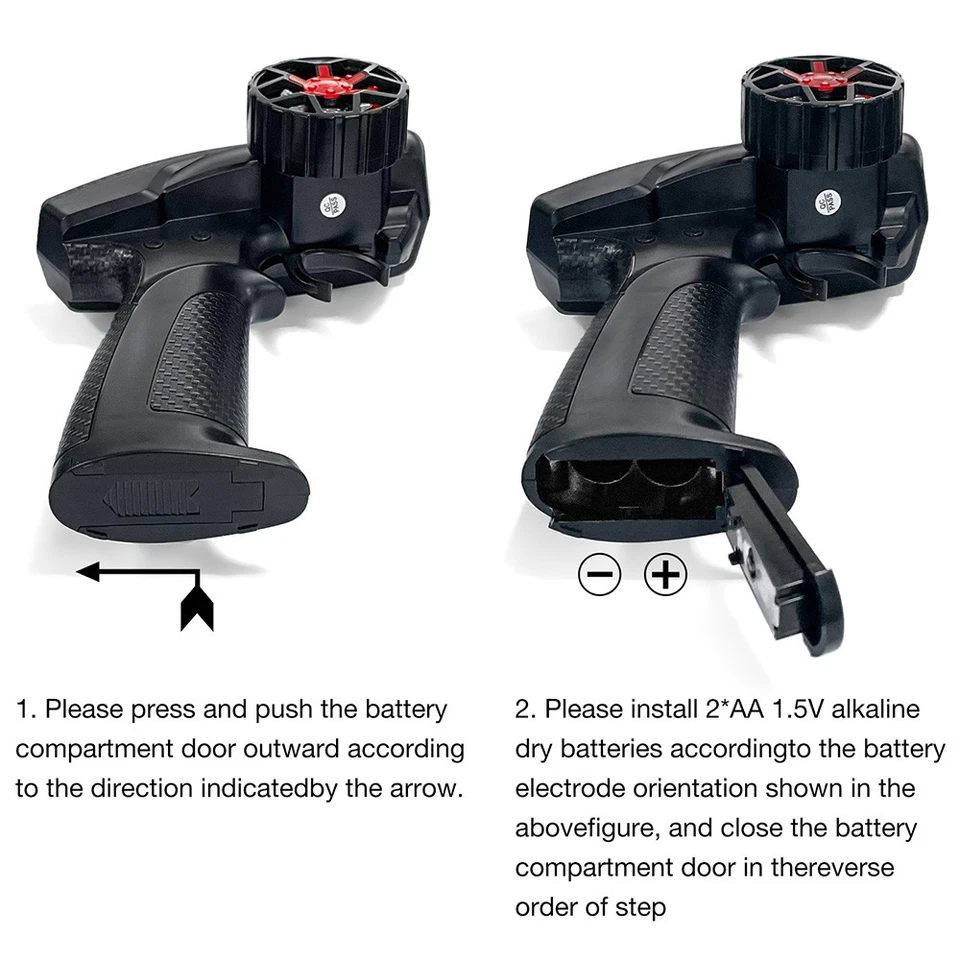 RC AX-9S 2.4G Radio Transmitter 2.4G 4CH Receiver For MN82 1/16 1/18 1/24 RC Car - Image 4 of 4